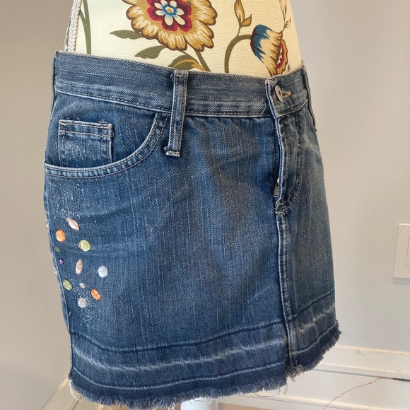 Mini denim skirt - Picture 4 of 11